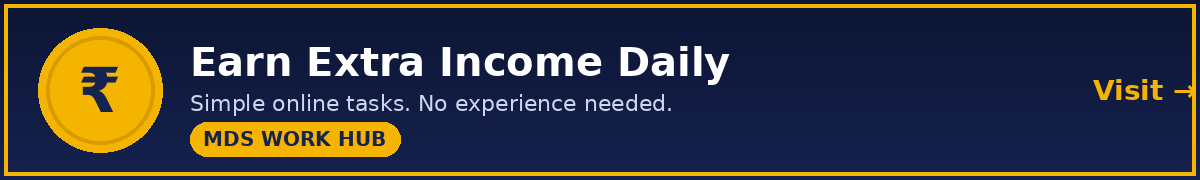 MDS Work Hub - Earn Extra Income Daily
